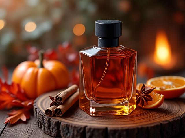 Warmer Herbstduft mit Gewürzen und Hölzern