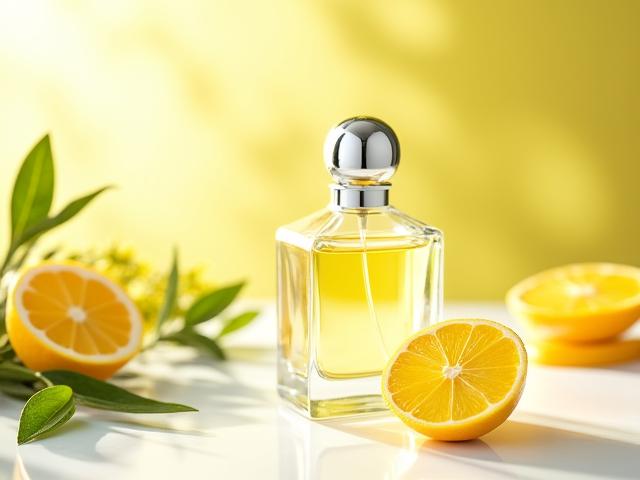 Neue frische Zitrus-Parfumflasche mit elegantem Design